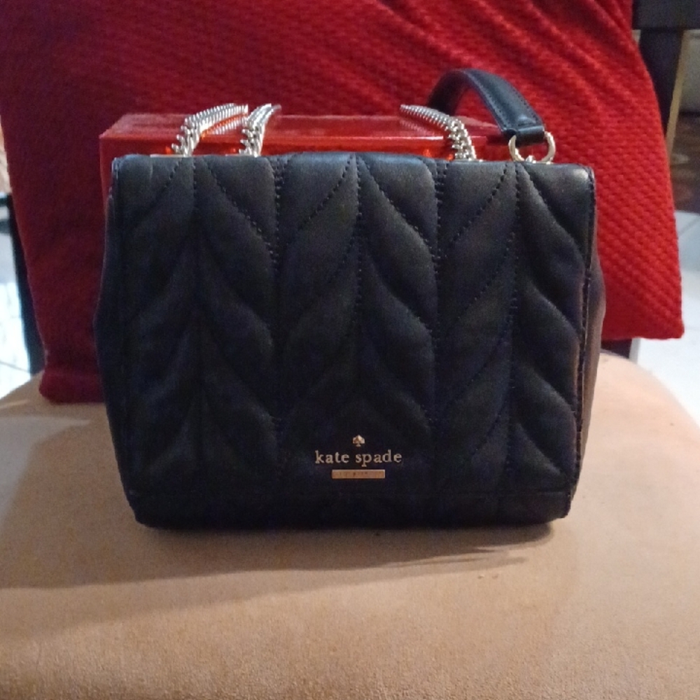 Kate Spade Black Crossbody Bag with Gold Hardware